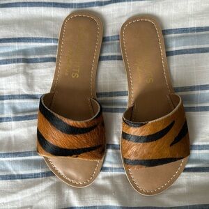 COCONUTS by Matisse Tiger Print slides - size 6